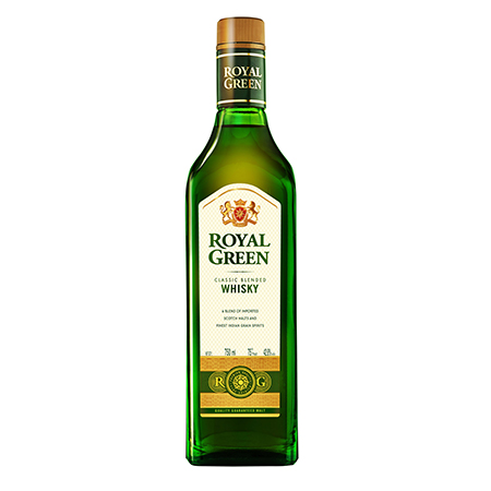 Виски Роял Грин Классический купаж 42,8% 0,5л Индия