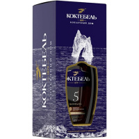 Коньяк Коктебель 5 лет 40% 0,5л П/У + бокал Россия