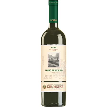 Вино Киммерия Экспорт Пино Гриджио бел/сух 13% 0,75л Россия