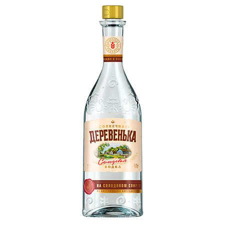 Водка Солнечная деревенька на спирте Альфа 40% 0,25л Россия