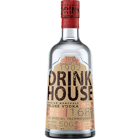 Водка Дринк Хаус Делюкс 40% 0,5л Россия