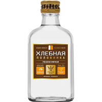 Водка Хлебная половинка ржаная мягкая 40% 0,2л Беларусь