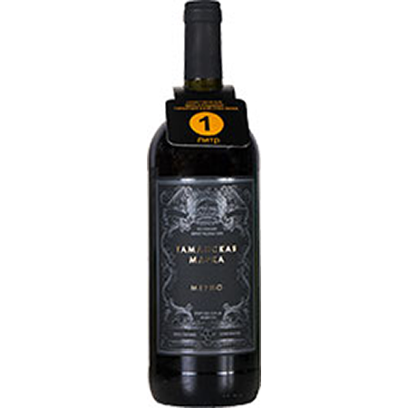 Вино Мерло кр/сух 11-12% 1,0л Таманская марка Россия