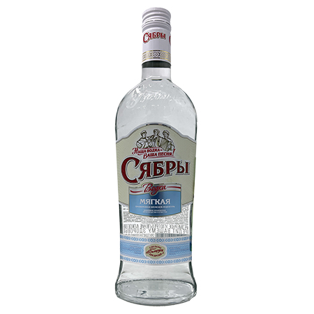 Водка Сябры Мягкая 40% 0,5л Беларусь