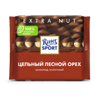 Ш/д Риттер Спорт молоч с цельным обжар орехом 100г Ш/д Риттер Спорт молоч с цельным обжар орехом 100г