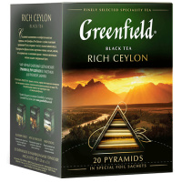Чай Гринфилд Рич Цейлон черн 2г*20пак пирамид Чай Гринфилд Рич Цейлон черн 2г*20пак пирамид