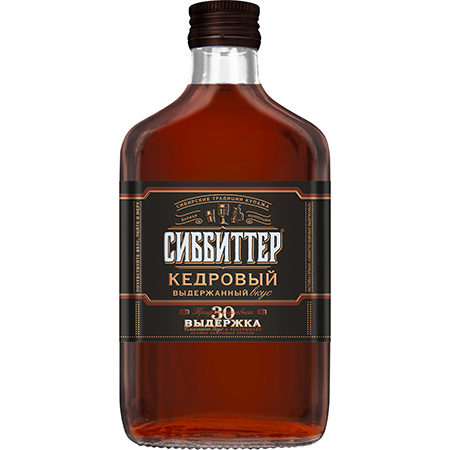 Настойка горькая Сиббиттер Кедровая Выдержанная 35% 0,25л Россия