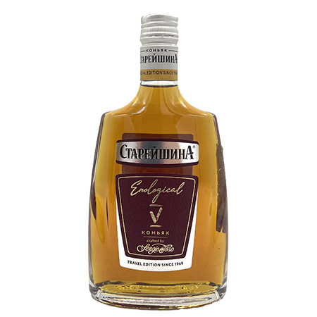 Коньяк Старейшина Трэвэл 5 лет 40% 0,25л Россия фляга