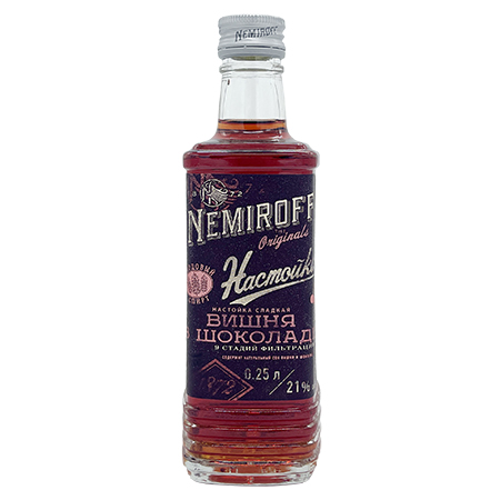 Настойка Немирофф Вишня в Шоколаде 21% 0,25л Россия