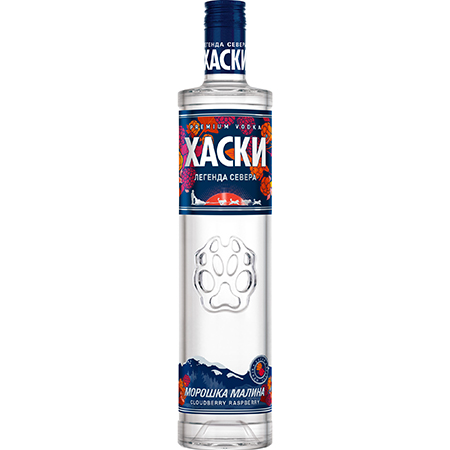Водка особая Хаски Морошка Малина 38% 0,5л Россия