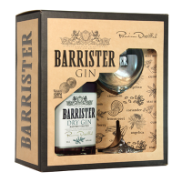 Джин Барристер Драй 40% 0,7л ПУ+ бокал Россия