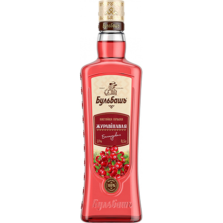 Настойка горькая Бульбашъ Журавинавая 37% 0,5л Беларусь