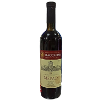 Вино Мерло кр п/сл 10-13% 0,75л Массандра Россия