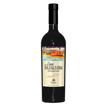 Вино Огни Балаклавы Мускат-Ркацители бел п/сл 12% 0,75л Россия