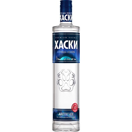 Водка Хаски Арктический Лед 40% 0,5л Россия