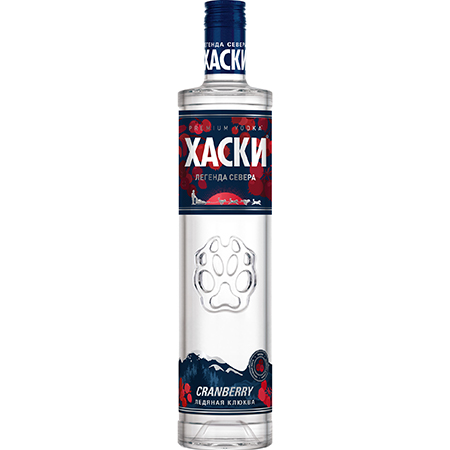 Водка особая Хаски Клюква 38% 0,5л Россия