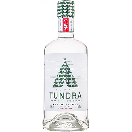 Водка Тундра Нордик Натур 40% 0,5л Россия 