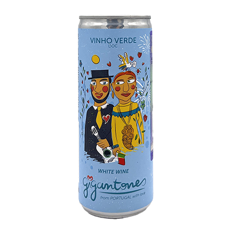 Вино Жигантонеш бел п/сух 9,5% 0,25л ж/б Португалия