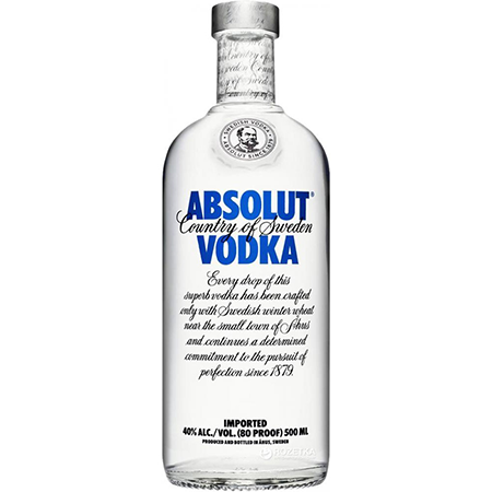 Водка Абсолют 40% 0,5л Швеция