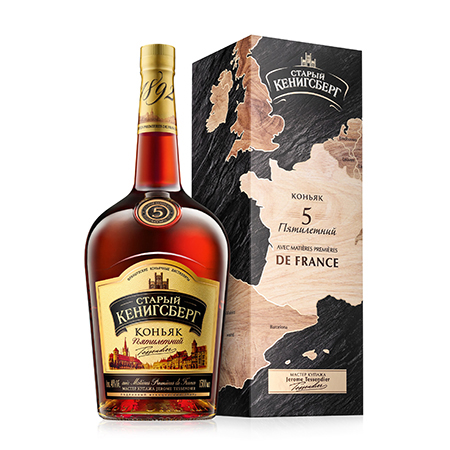 Коньяк Старый Кенигсберг 5* 40% 1,5л П/У Россия