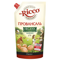 Майонез Мистер Рикко Органик Провансаль 67% 400мл