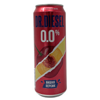 Пивной нап Доктор Дизель Вишня и Персик паст б/а 0,43л ж/б Россия