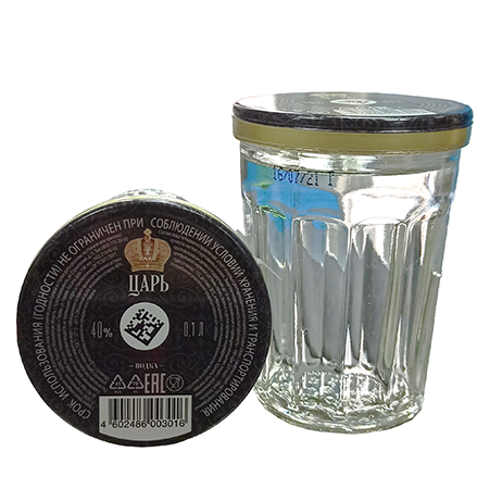 Водка Царь 40% 0,1л Россия