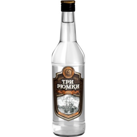 Водка Три Рюмки 40% 0,5л Россия