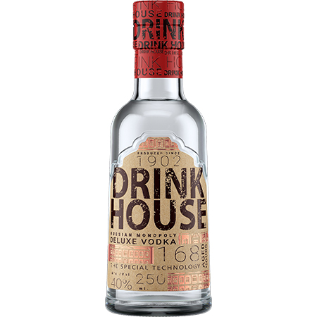 Водка Дринк Хаус Делюкс 40% 0,25л Россия