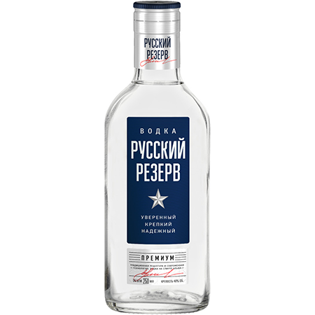 Водка Русский Резерв Премиум 40% 0,25л фляжка Россия