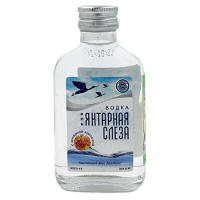 Водка Янтарная Слеза 40% 0,1л фляга Россия