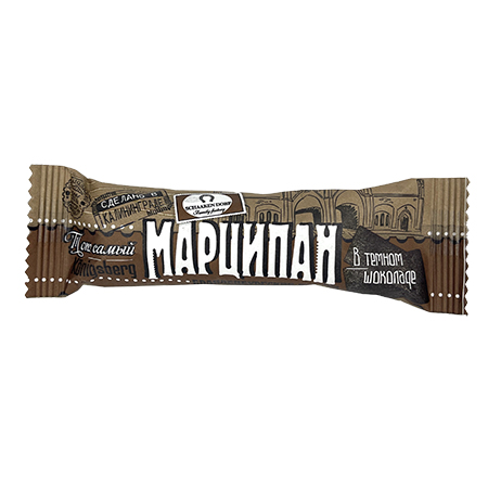 Батончик марципановый в темном шоколаде Шаакен 50г
