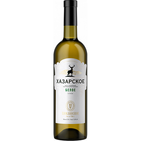 Вино Хазарское бел п/сл 11% 0,75л Россия
