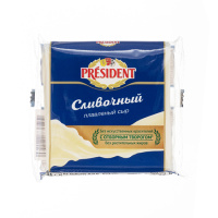 Сыр плавленый ломтевой сливочный 40% 150г Президент БЗМЖ Сыр плавленый ломтевой сливочный 40% 150г Президент БЗМЖ