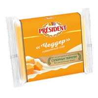 Сыр плав ломтевой Чеддер Президент 40% 150г БЗМЖ Сыр плав ломтевой Чеддер Президент 40% 150г БЗМЖ