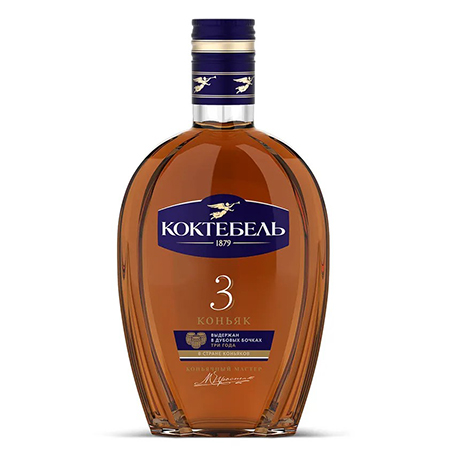 Коньяк Коктебель 3 года 40% 0,375л Россия