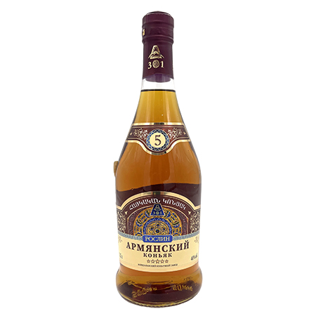 Коньяк Рослин 5 лет 40% 0,5л Армения