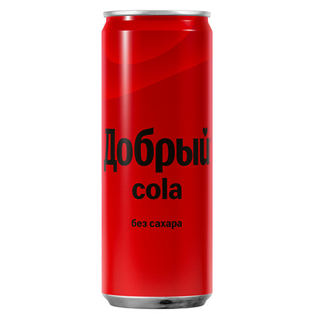 Напиток газ Добрый Кола б/сахара 0,33л ж/б