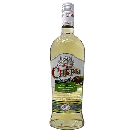Настойка горькая Сябры С Настоем Травы Зубровки 38% 0,5л Беларусь