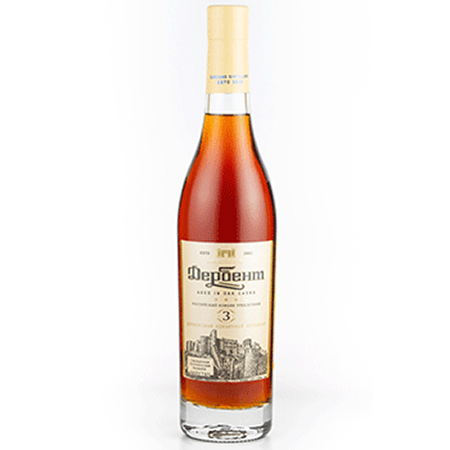 Коньяк Дербент российский 3 года 40% 0,5л