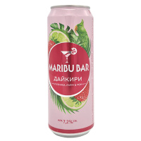 Напиток сл/алк газ Марибу бар Дайкири Клубника 7,2% 0,45л ж/б Россия Напиток сл/алк газ Марибу бар Дайкири Клубника 7,2% 0,45л ж/б Россия