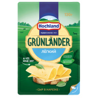 Сыр Легкий Грюнландер Хохланд нарезка 130г БЗМЖ Сыр Легкий Грюнландер Хохланд нарезка 130г БЗМЖ