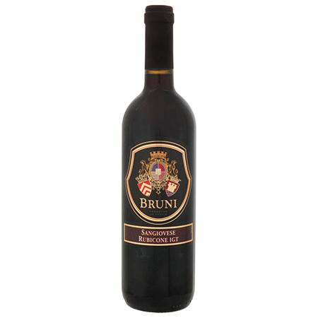 Вино Бруни Санджовезе Рубиконе кр п/сух 12% 0,75л Италия