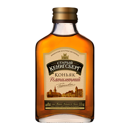 Коньяк Старый Кенигсберг 5* 40% 0,1л Россия