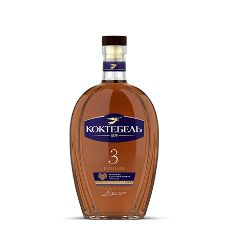 Коньяк Коктебель 3 года 40% 0,5л Россия