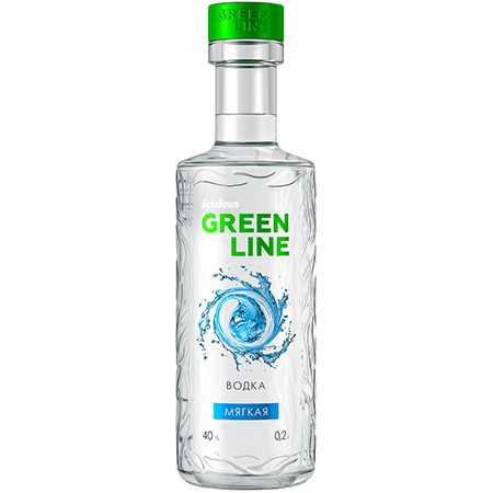 Водка Бульбашъ Гринлайн Мягкая 40% 0,2л Беларусь