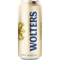 Пиво Волтерс Вайцен светлое пастер н/ф н/осв 5,3% 0,5л ж/б Германия