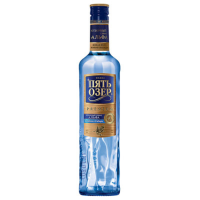 Водка Пять озер Премиум 40% 0,5л Россия