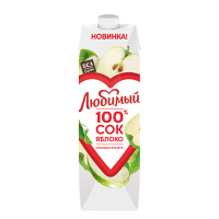 Сок Любимый Яблоко осветл 0,97л т/п