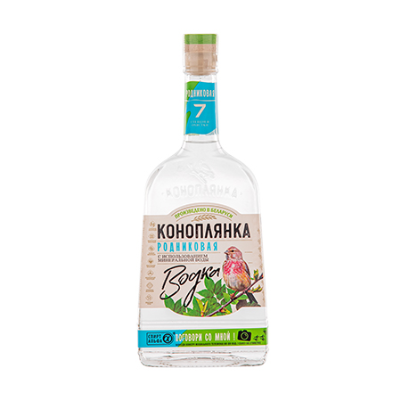 Водка Коноплянка Родниковая 40% 0,7л Беларусь
